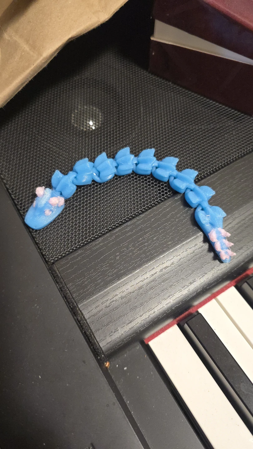 Blue Articulated Dragon Fidget Toy