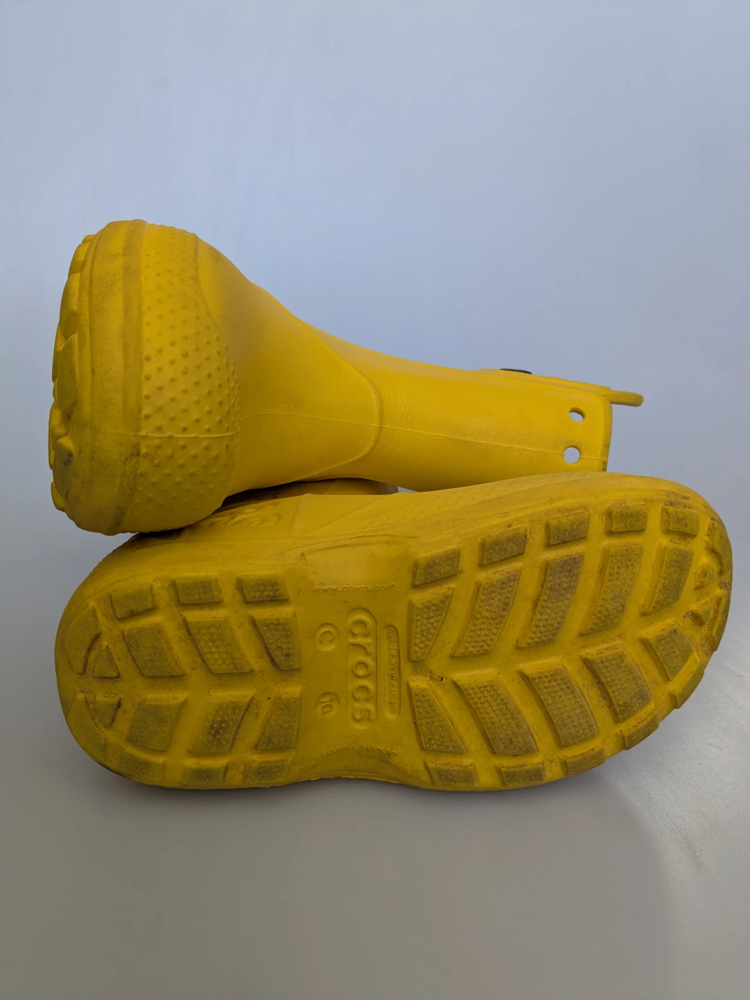 Crocs C10 Kids Rain Boots - Yellow/Navy - photo 5