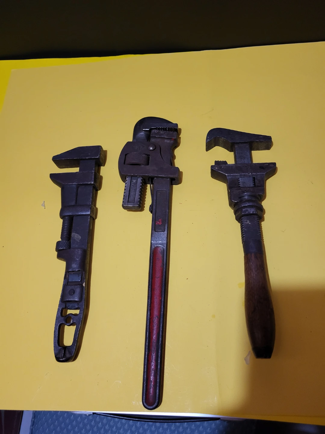 3 Vintage Pipe Wrench Tools - Made in Canada