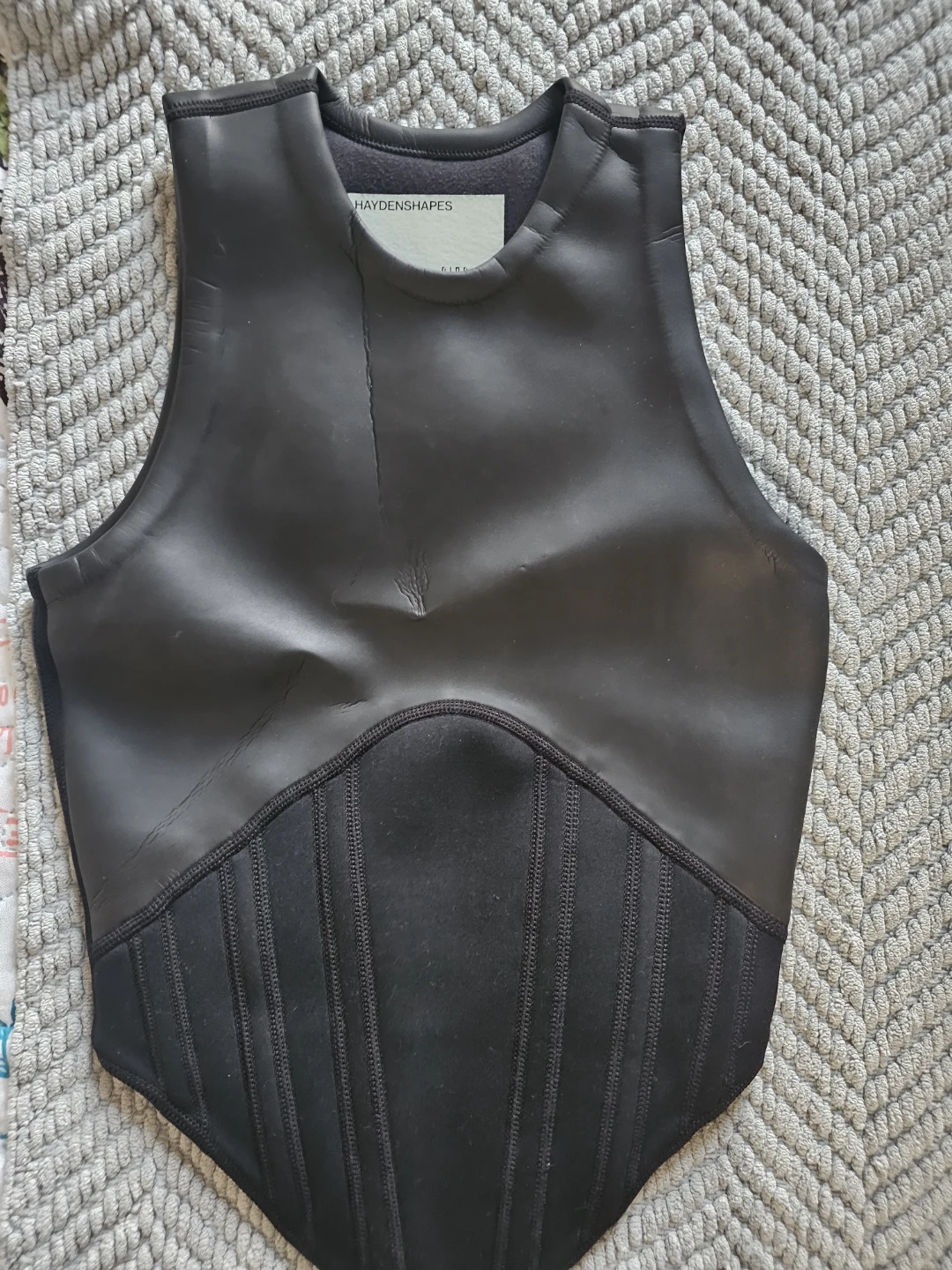 Haydenshapes Black Corset Style Vest Top Size 9