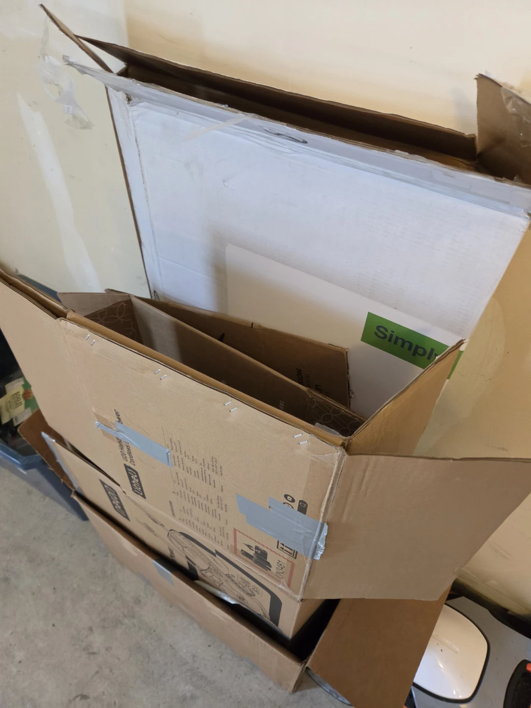 Mixed Cardboard Boxes for Moving or Storage