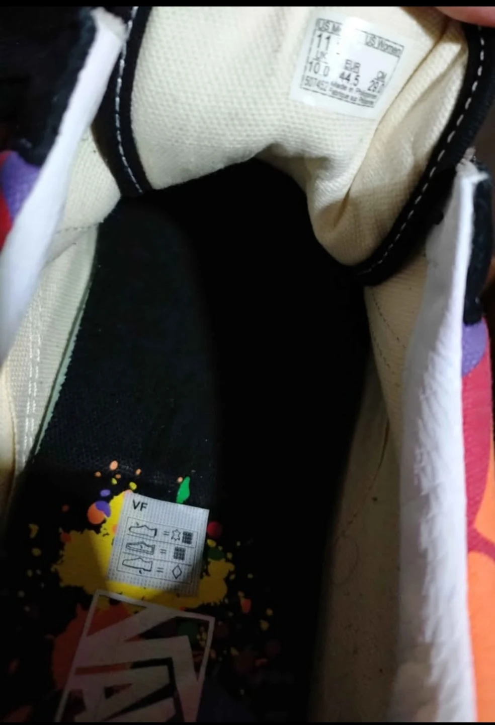 Vans Old Skool Pride Rainbow Splatter Skate Shoes - photo 3