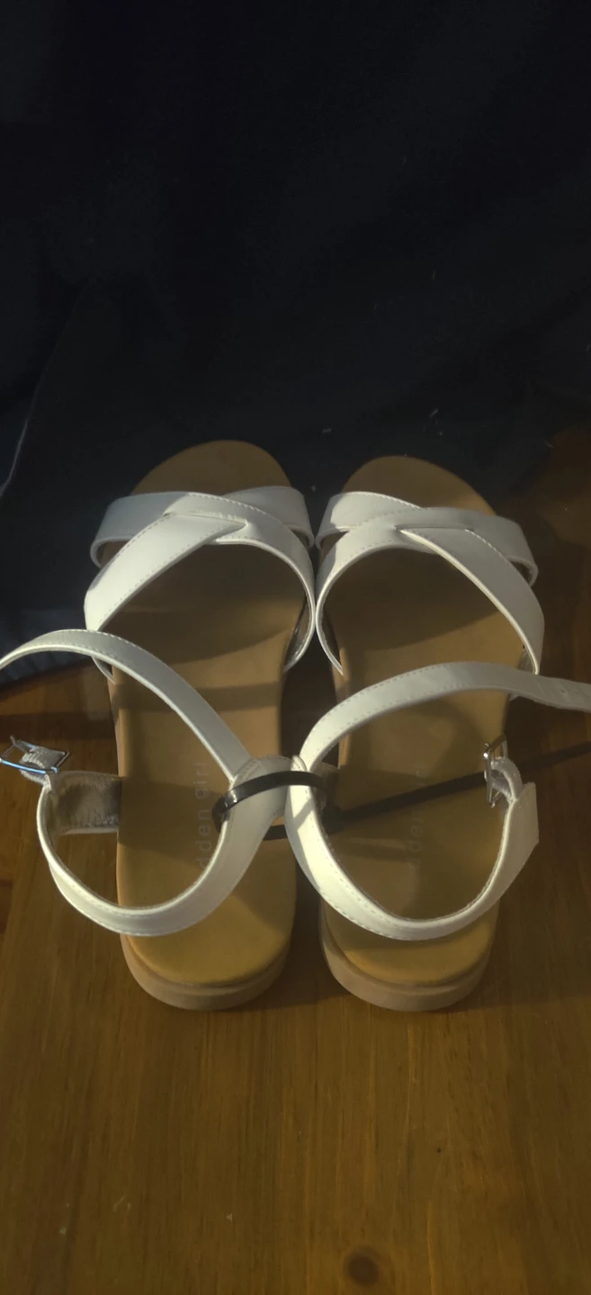 Madden Girl White Sandals Size 4