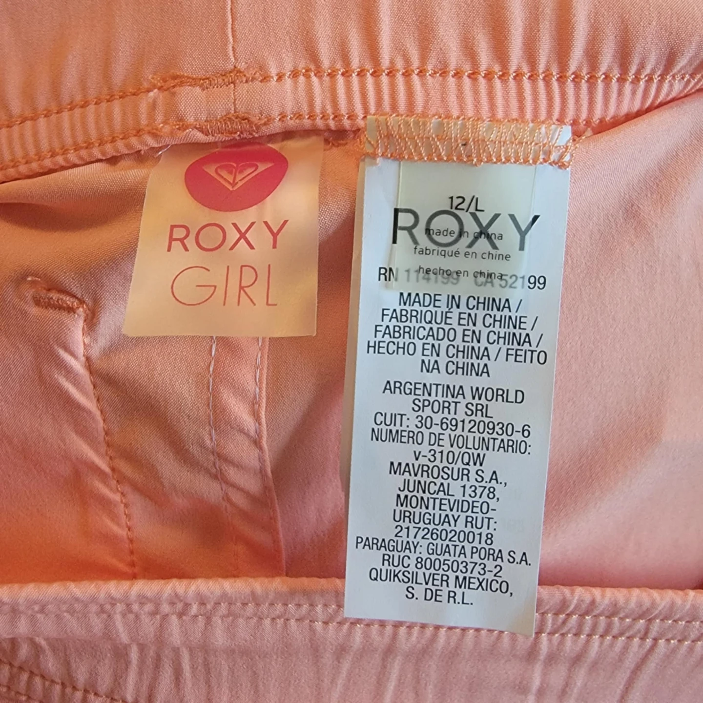 Peach Roxy Girl Girl's Shorts - photo 3