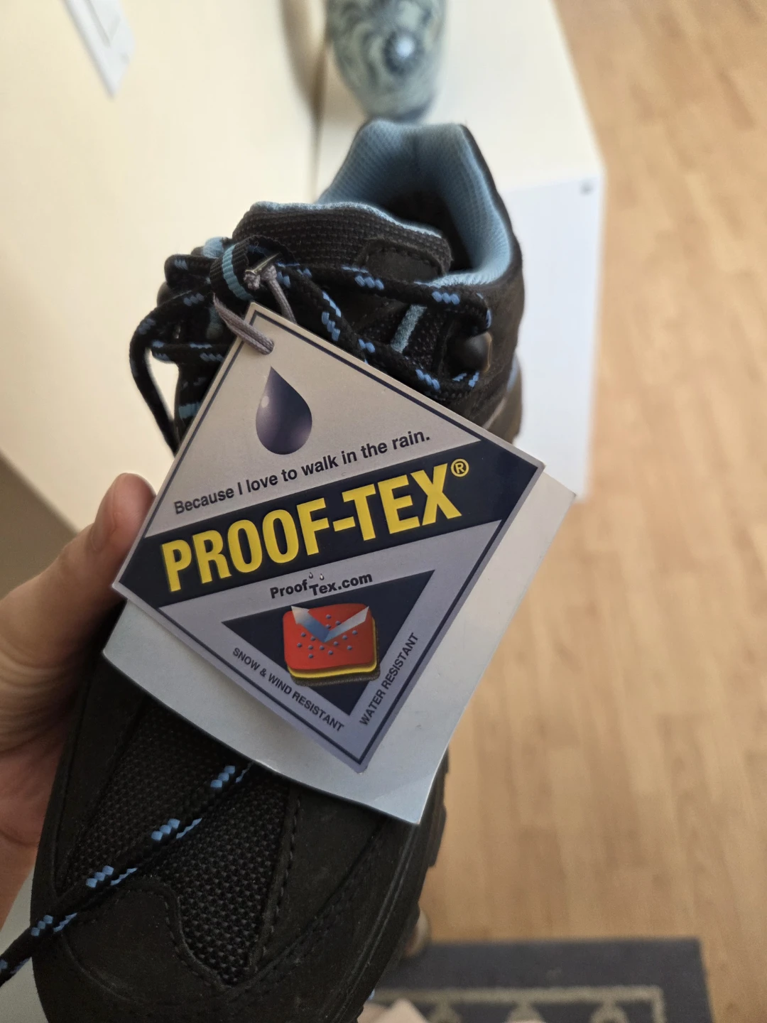 Black PROOF-TEX Waterproof Hiking Shoes