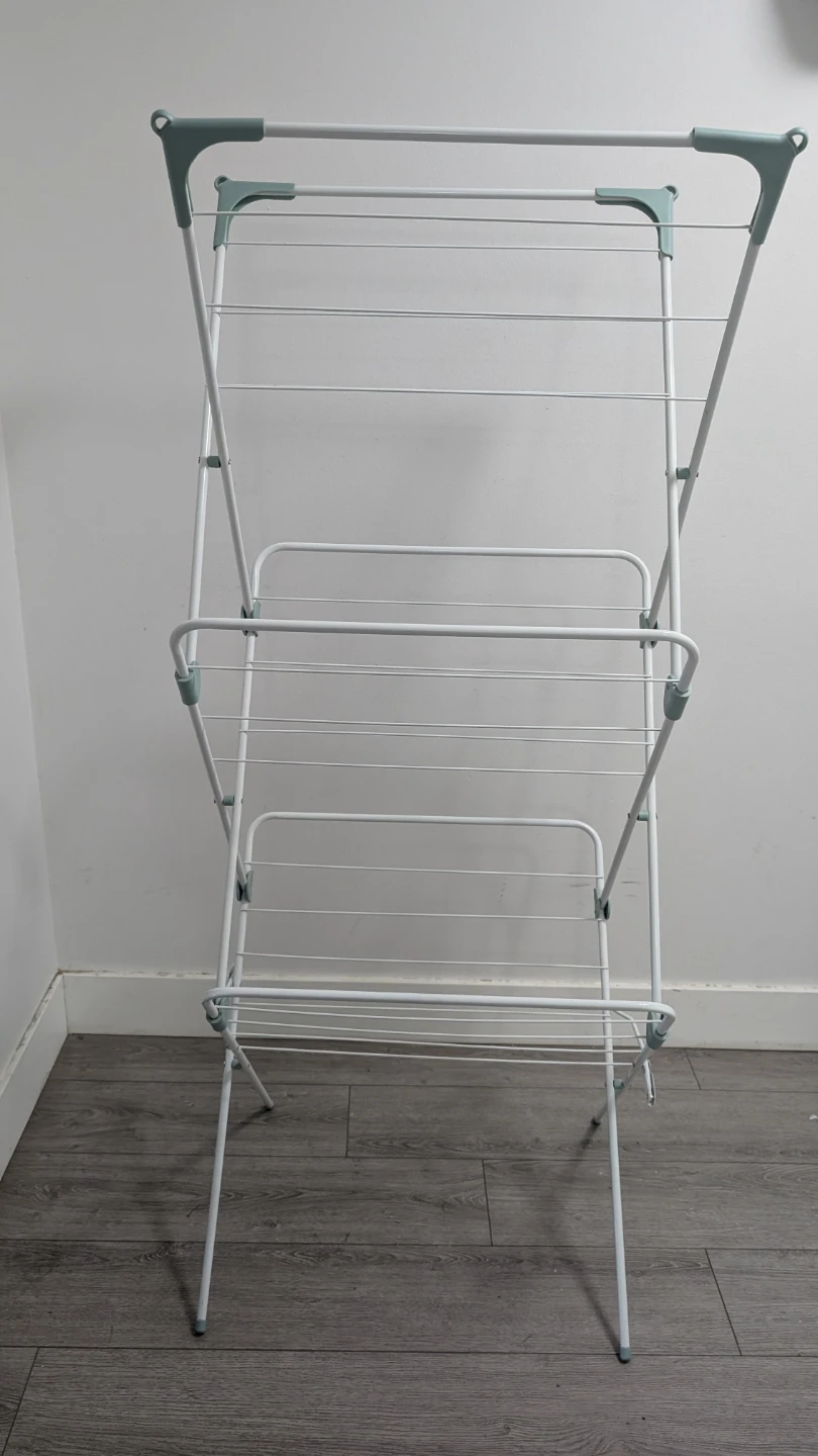 White Foldable Drying Rack - photo 2