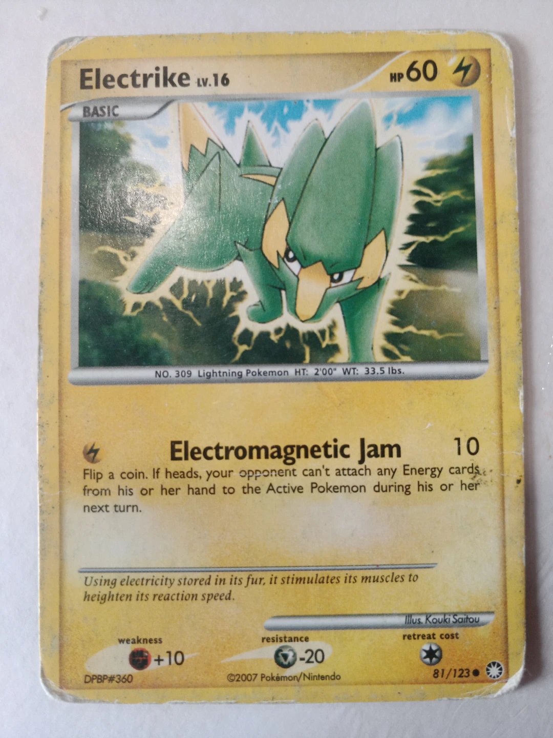 Pokemon Electrike LV.16 Trading Card