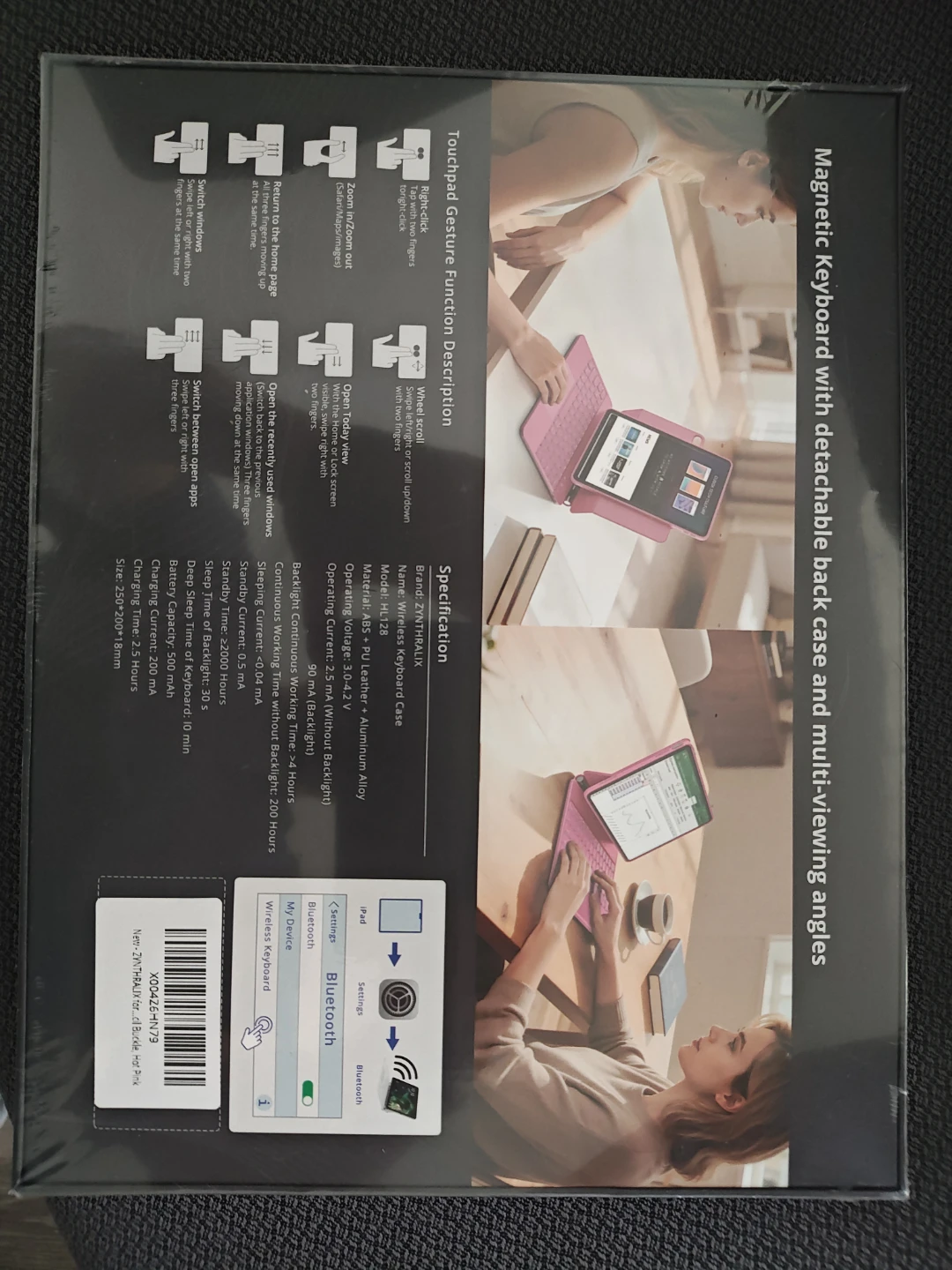 Magnetic Keyboard Case for iPad - Pink - photo 3