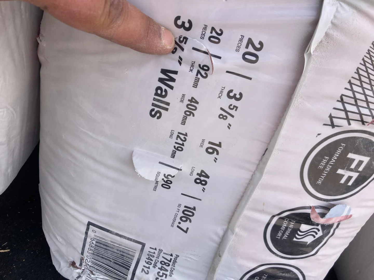 Fiberglass Insulation Batts - R12