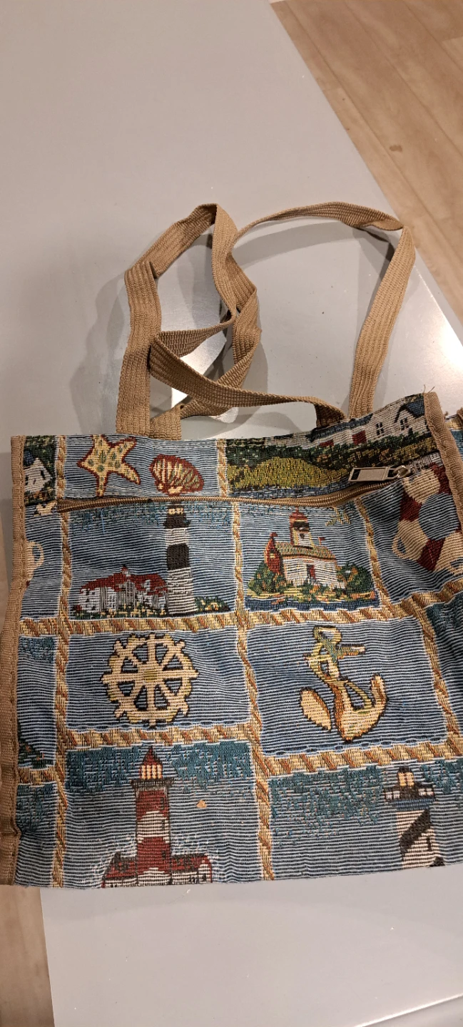 Tote Bag with Nautical Design