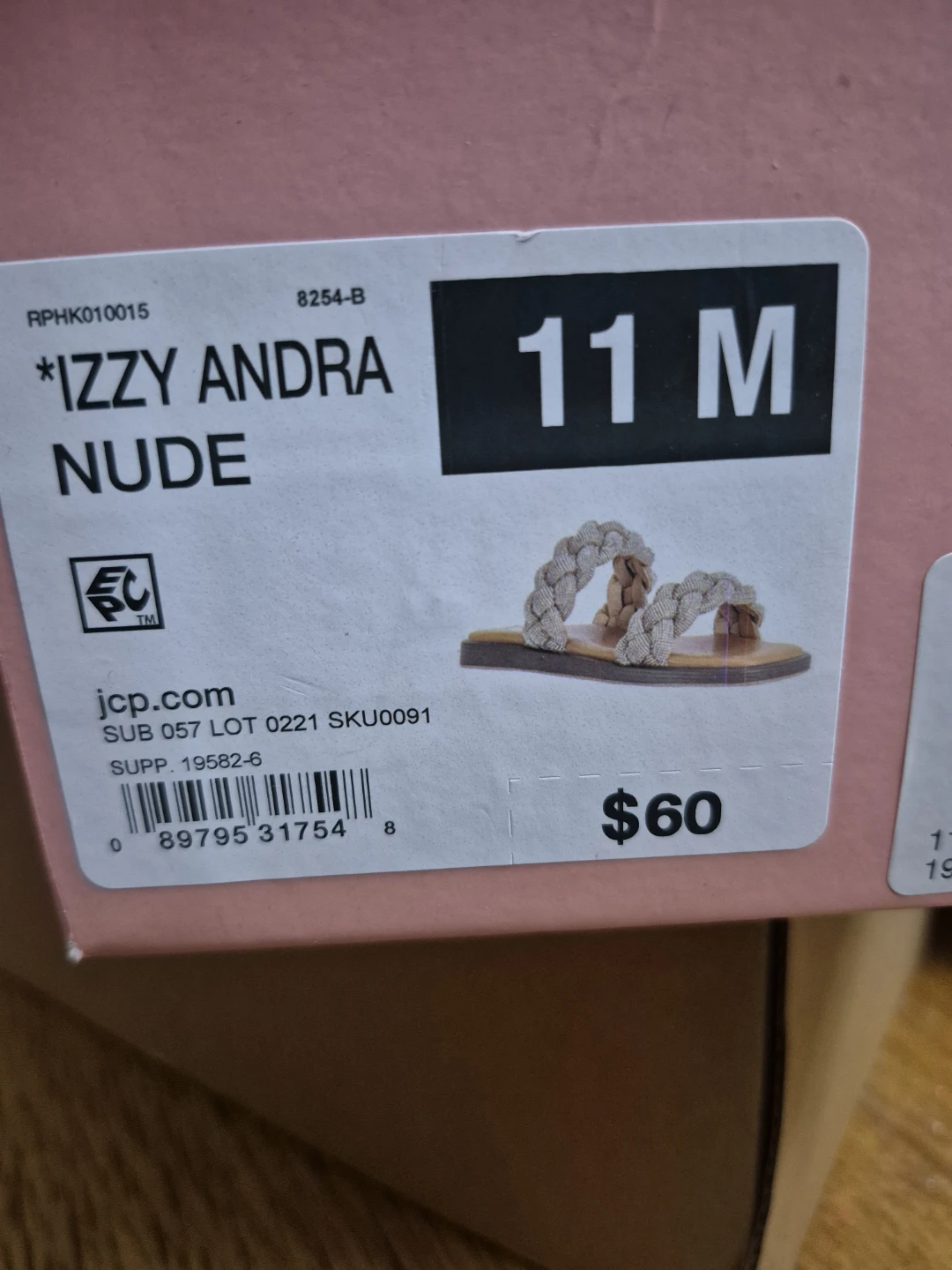 Izzy Andra Nude Braided Slide Sandals - photo 3