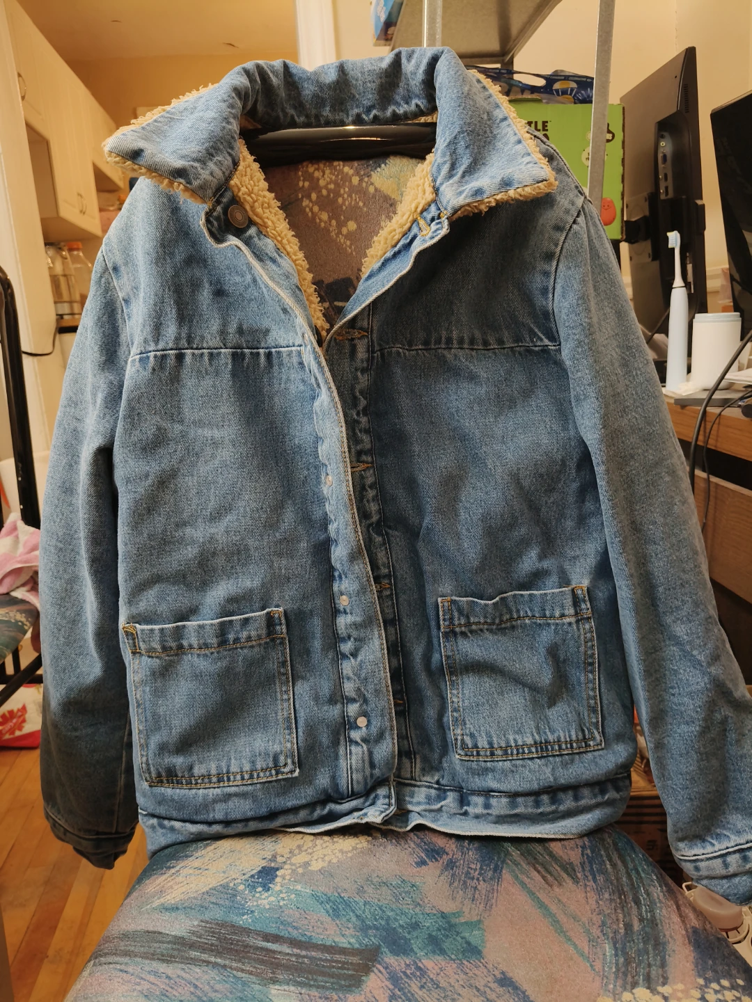 Sherpa Lined Denim Jacket(unisex)