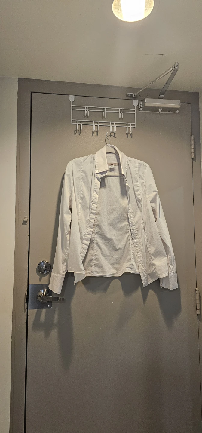 Tavan & Mitto Montreal Women's White Button-Up Shirt Size 12 - photo 3
