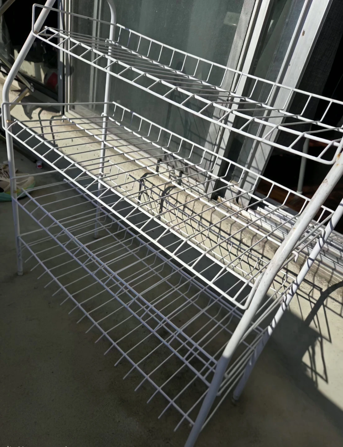 Mainstays White 4-Tier Wire Shelf Rack