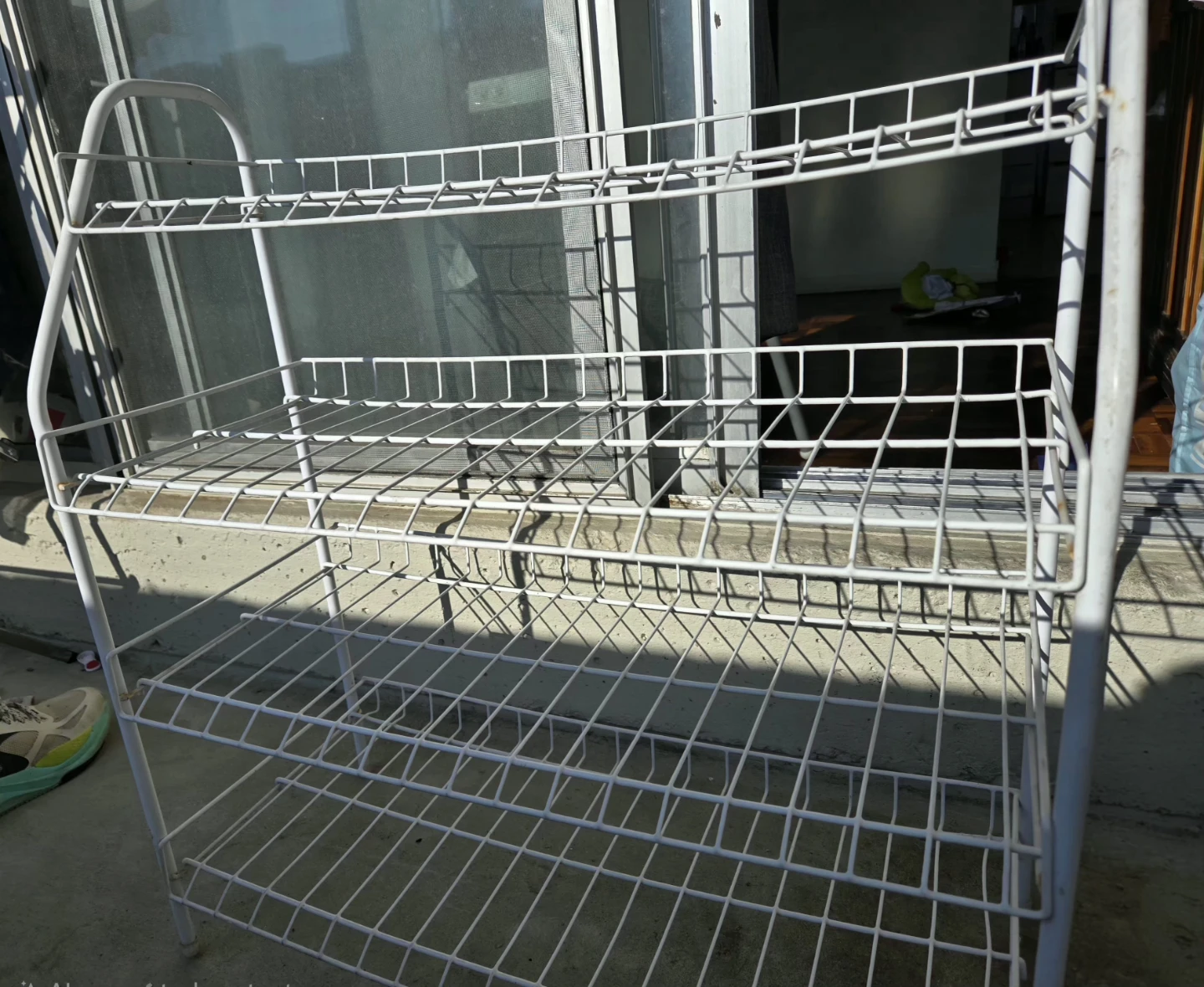 Mainstays White 4-Tier Wire Shelf Rack - photo 3