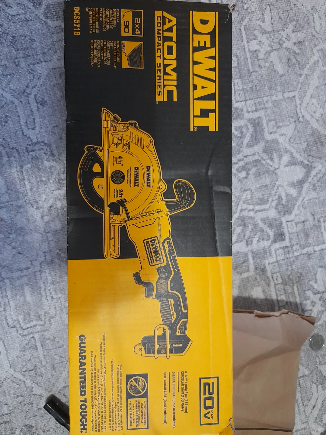 DEWALT ATOMIC COMPACT SERIES 20V MAX 4-1/2" Circular Saw