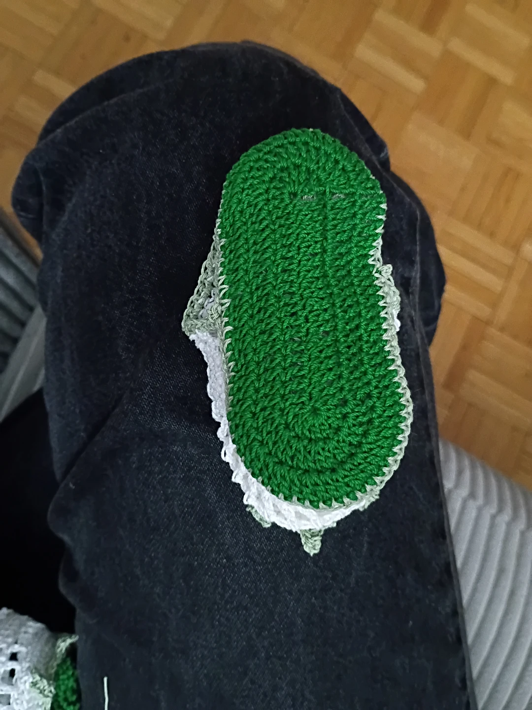 Handmade Crochet Baby Booties Sandals - photo 2