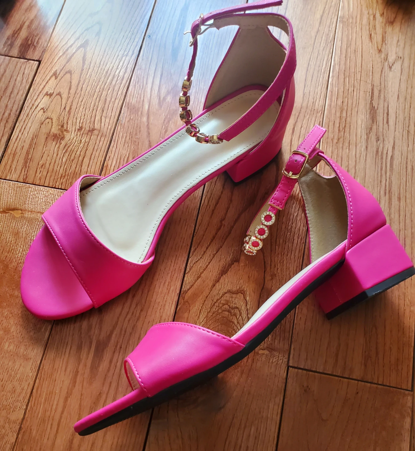 Pink Ankle Sandals