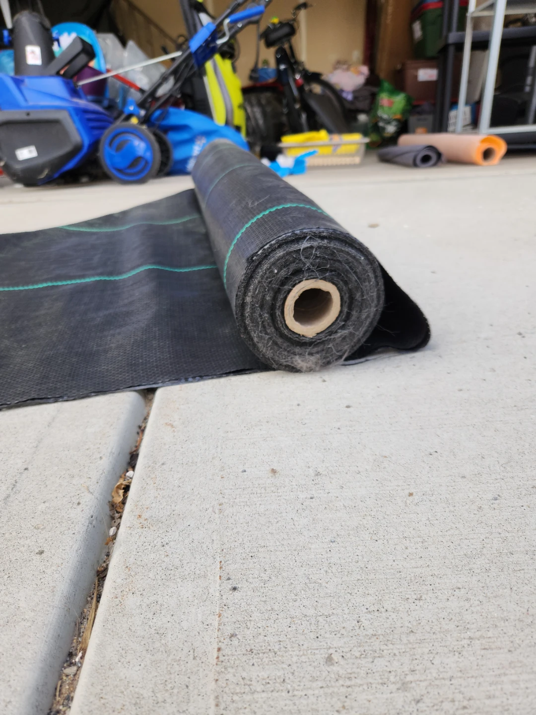 Black Landscape Fabric Roll
