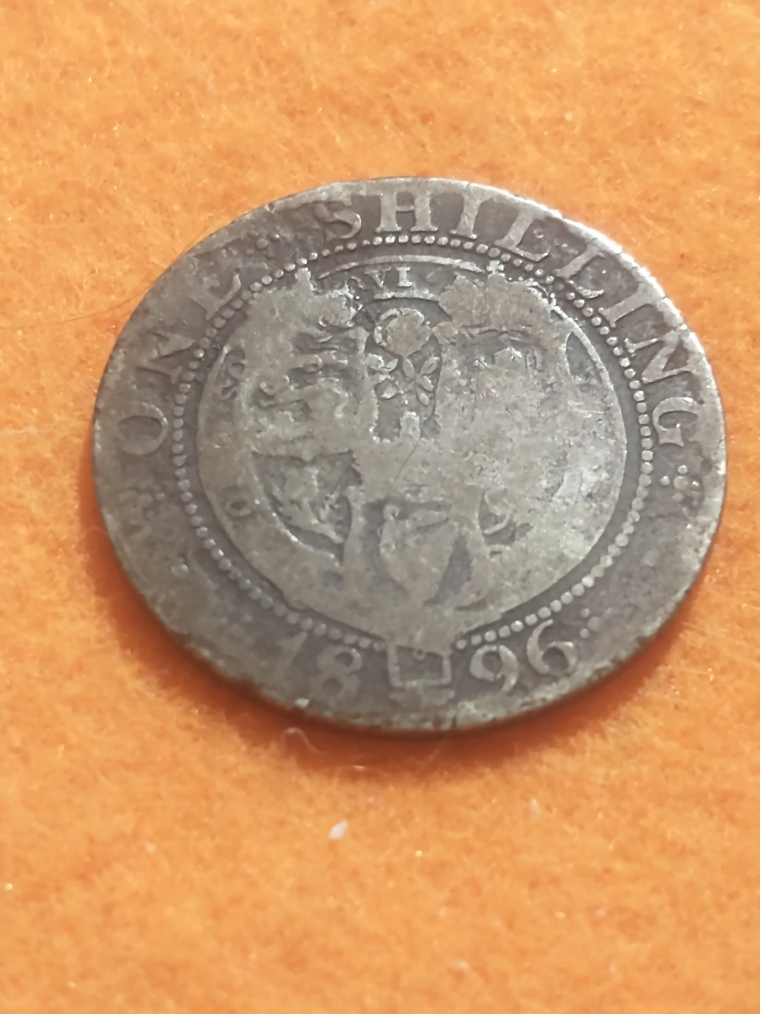 1896 GB Victoria silver shilling - photo 2