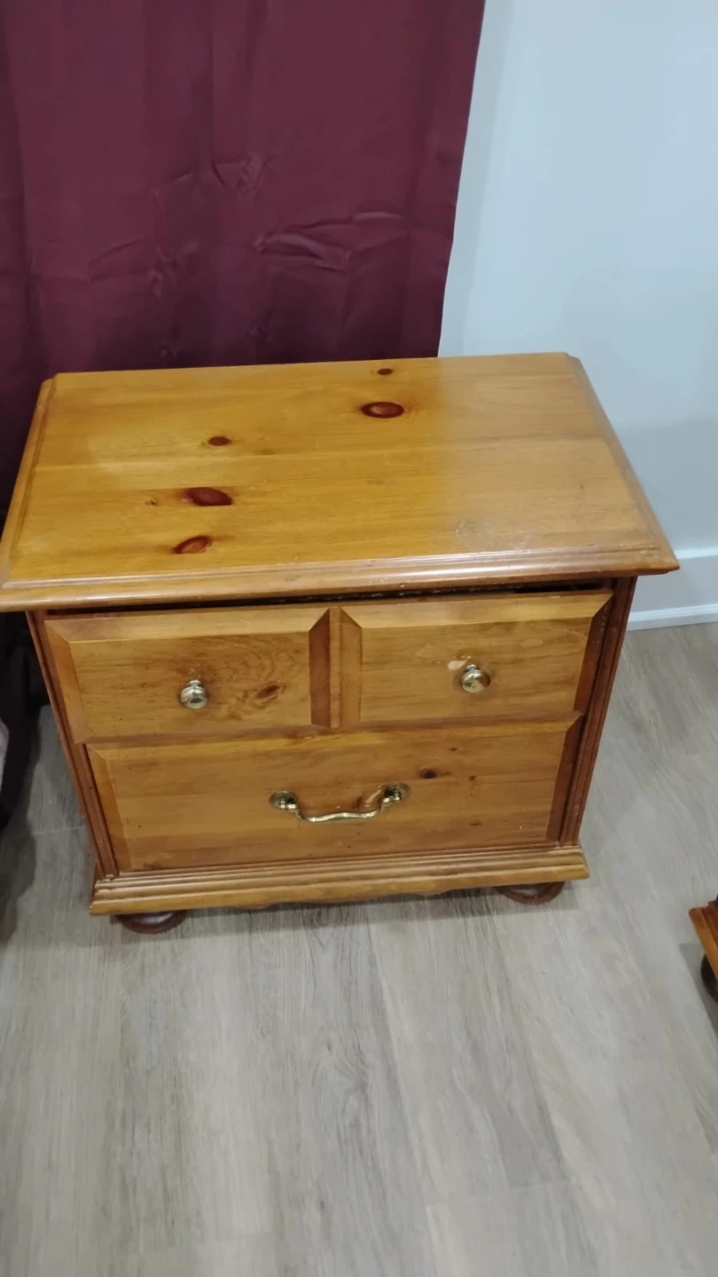 Solid Wood Dresser with Mirror