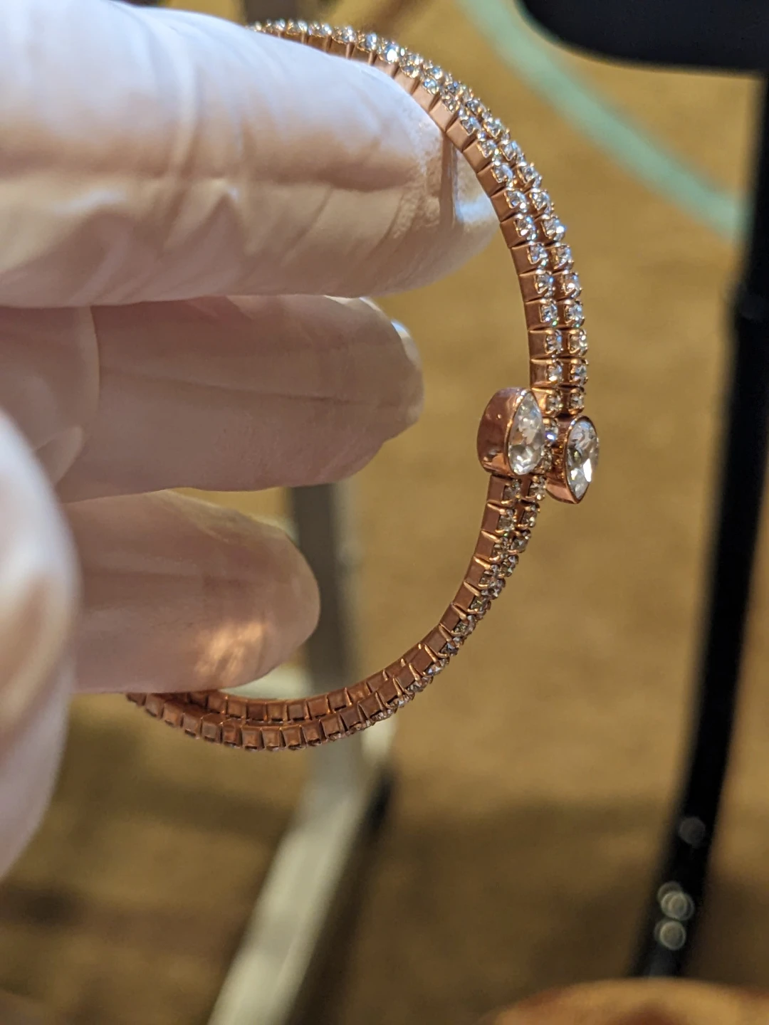 Swarovski Rose Gold Tone Crystal Bracelet - photo 3