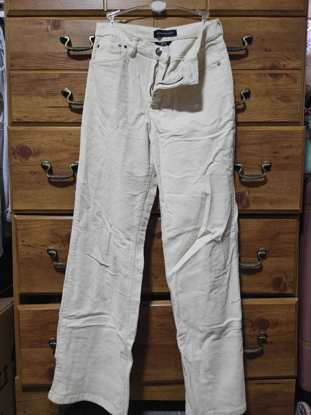 Aeropostale Cream Corduroy Pants - photo 2