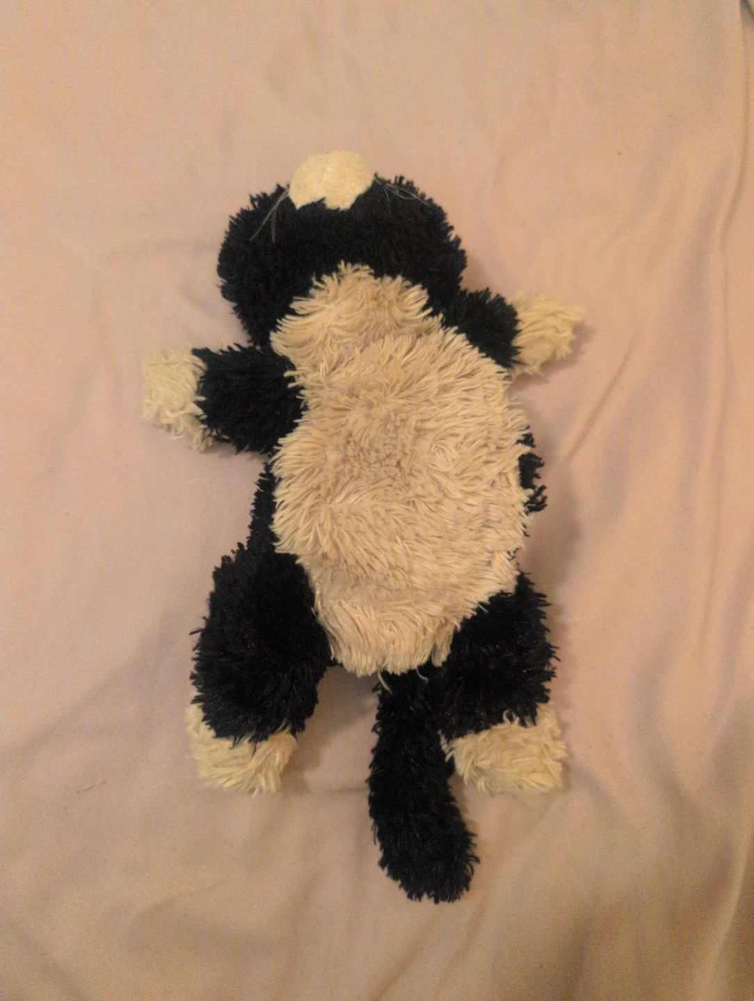 Black and White Plush Cat Toy - photo 2