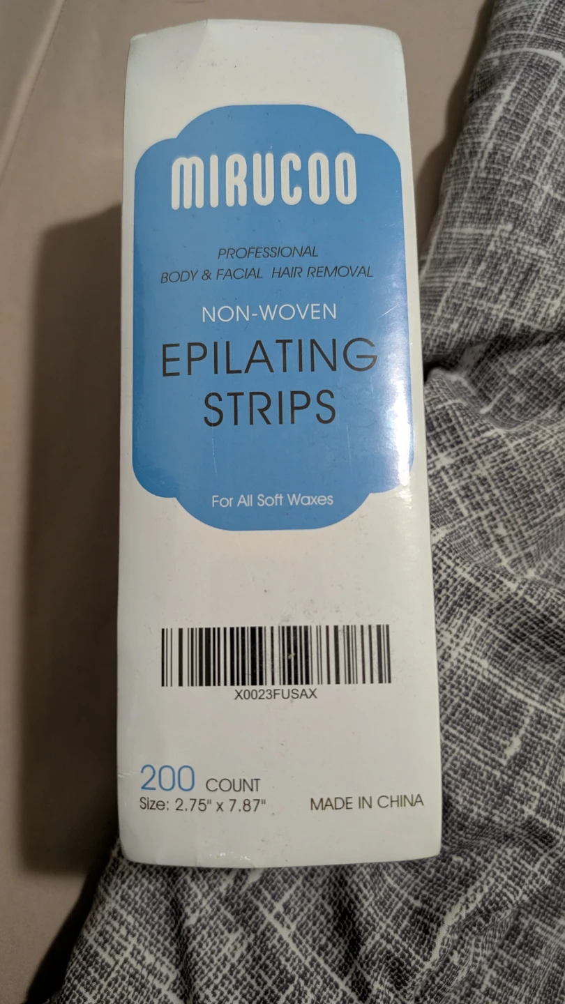 MIRUCOO Non-Woven Epilating Strips - 200 Count