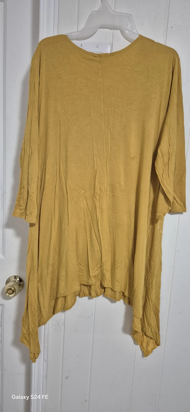 Mustard Yellow Tunic Top