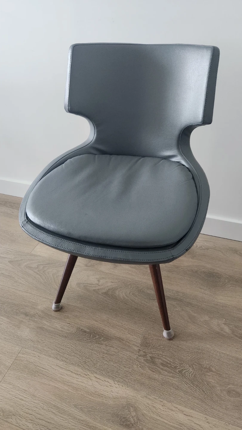 Soho Concept Grey Leather Chairs - 2 available - photo 2