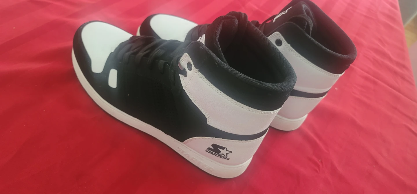 Starter Men's High-Top Sneakers - Black/White Size 9 - photo 2