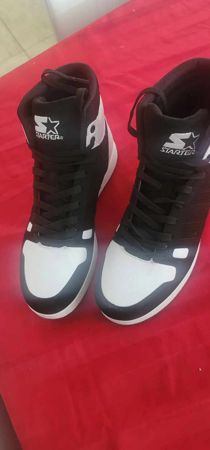 Starter Men's High-Top Sneakers - Black/White Size 9 - photo 4