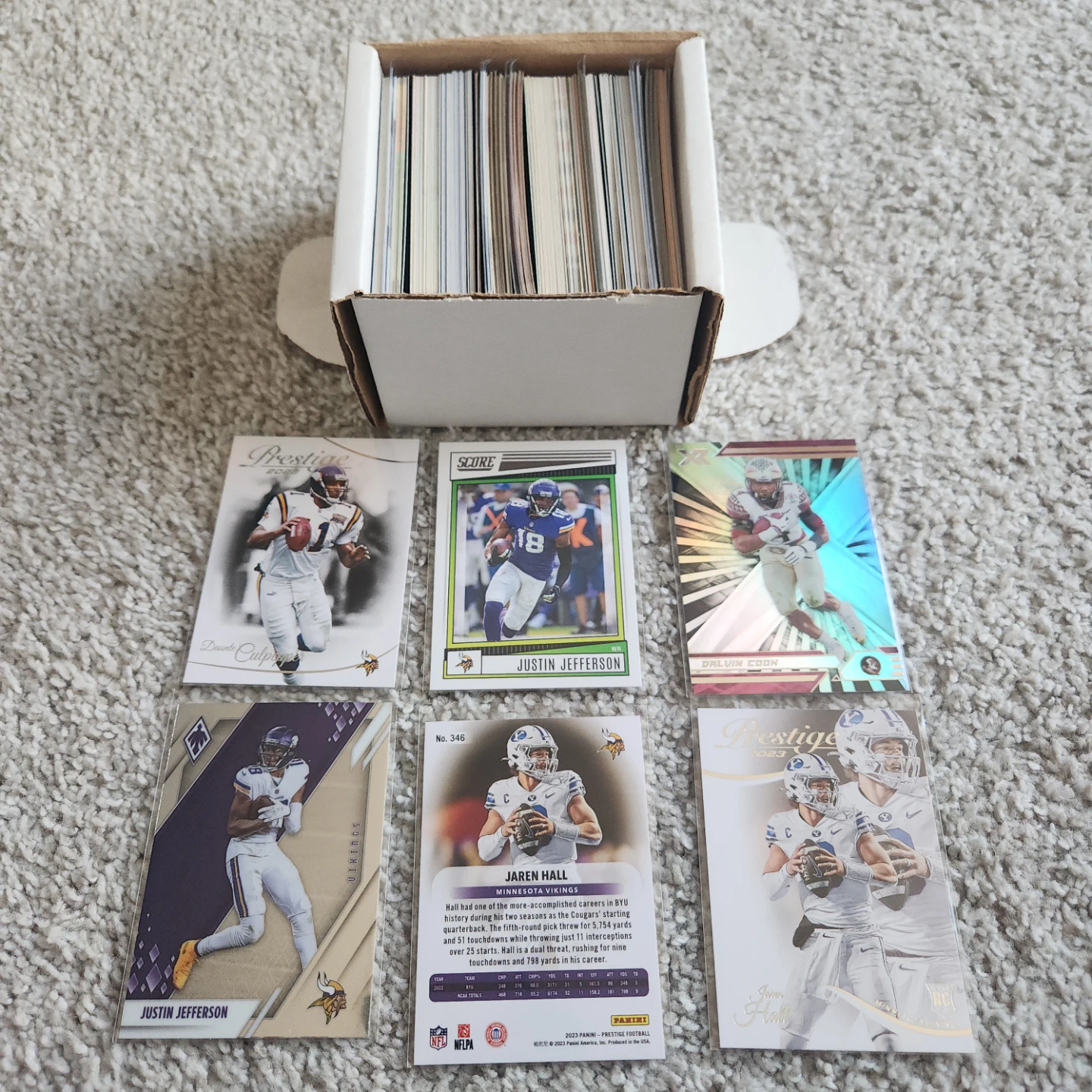 Minnesota Vikings, 200 Football Cards Team lot