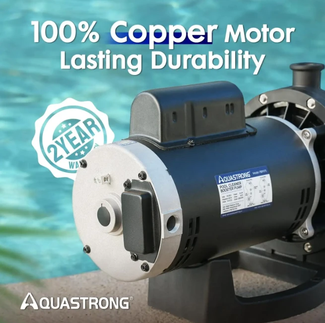 AquaStrong 3/4 HP Pool Cleaner Booster Pump - photo 3