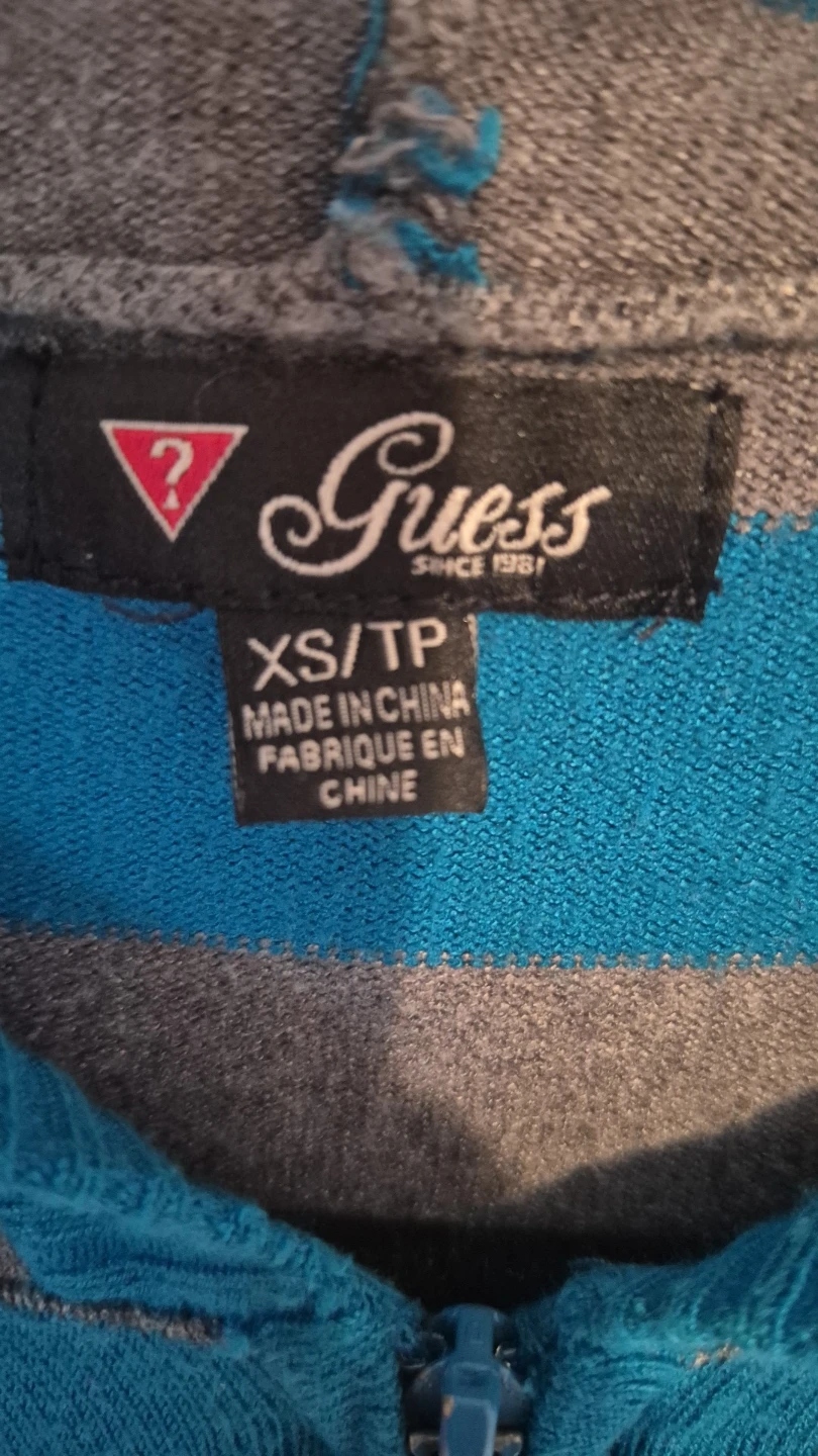 Guess Striped Zip-Up Hoodie XS/TP - photo 3