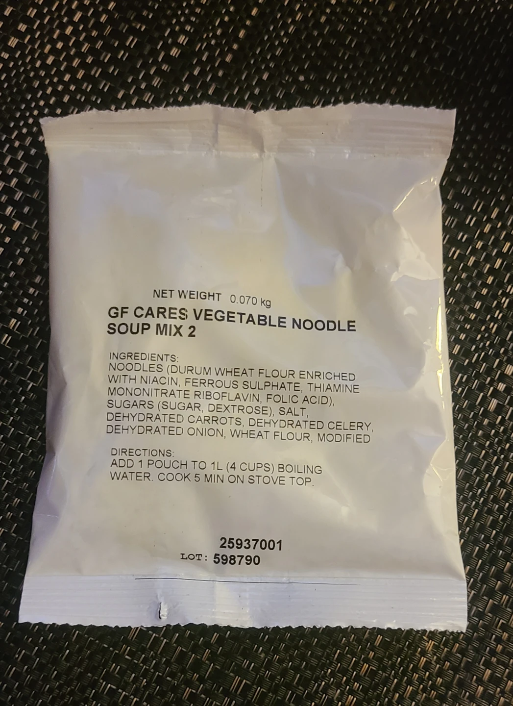GF CARES Vegetable Noodle Soup Mix 2