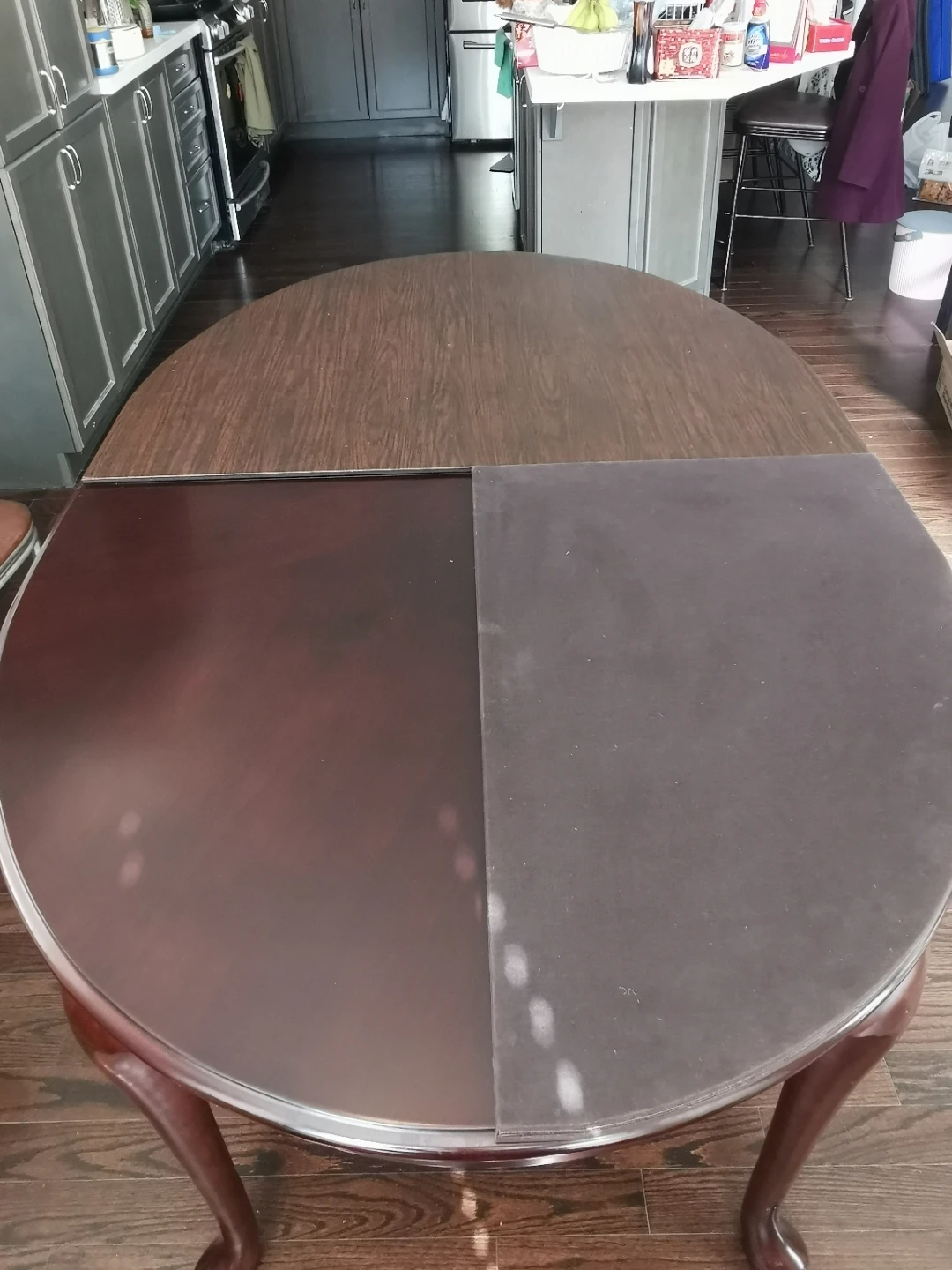 Bombay Wooden Oval Dining Table with Leaf Extension - photo 3