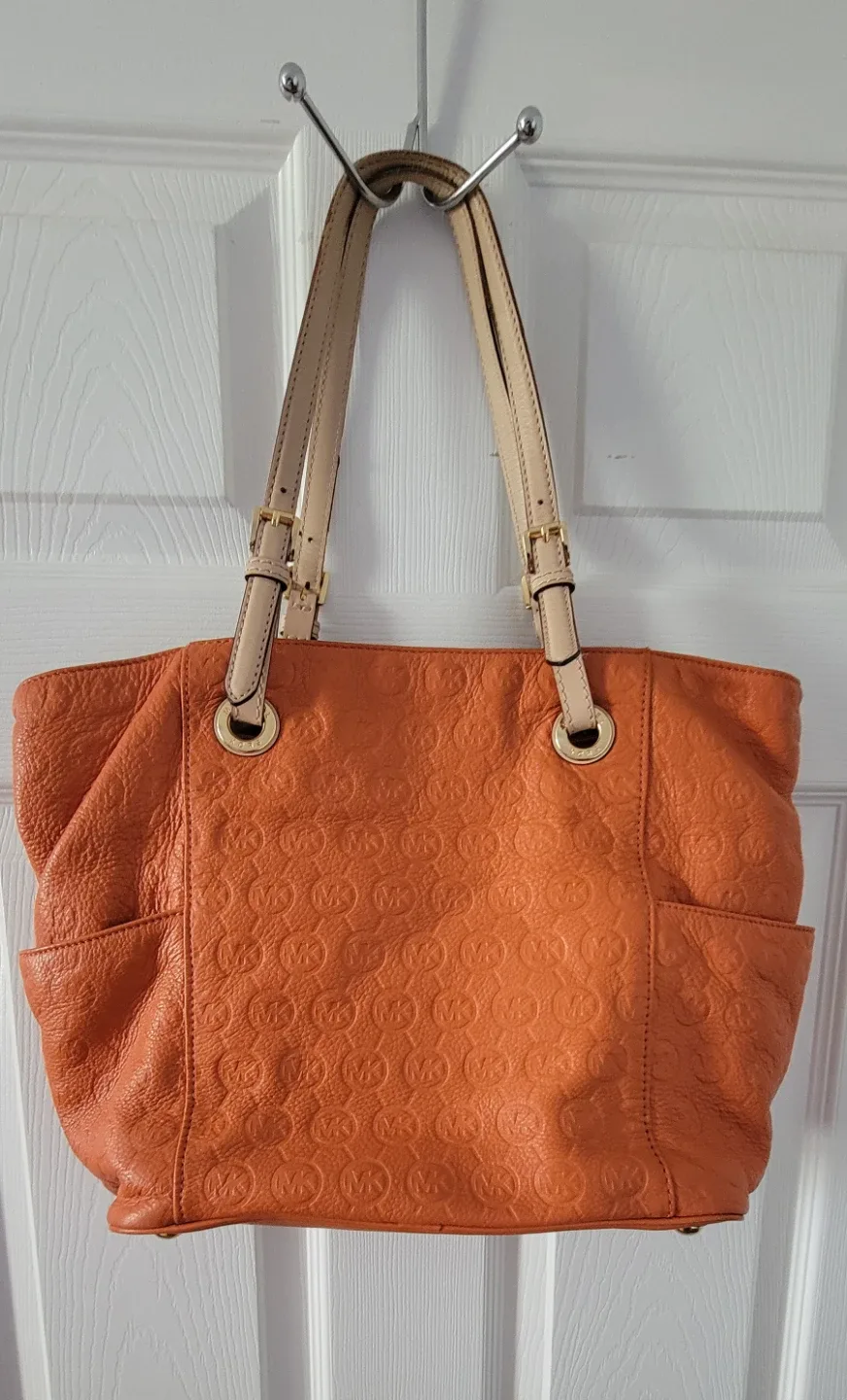 Michael Kors Orange Leather Tote Bag - photo 2