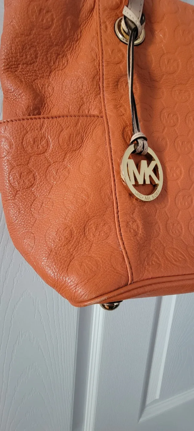 Michael Kors Orange Leather Tote Bag - photo 4