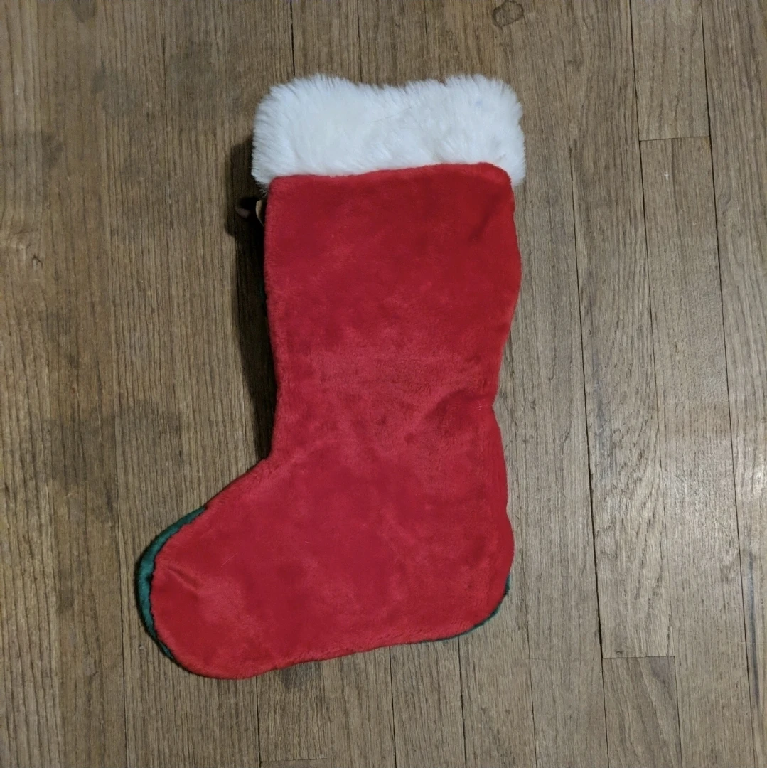 Christmas Stocking with Two Moose Decorations - photo 2