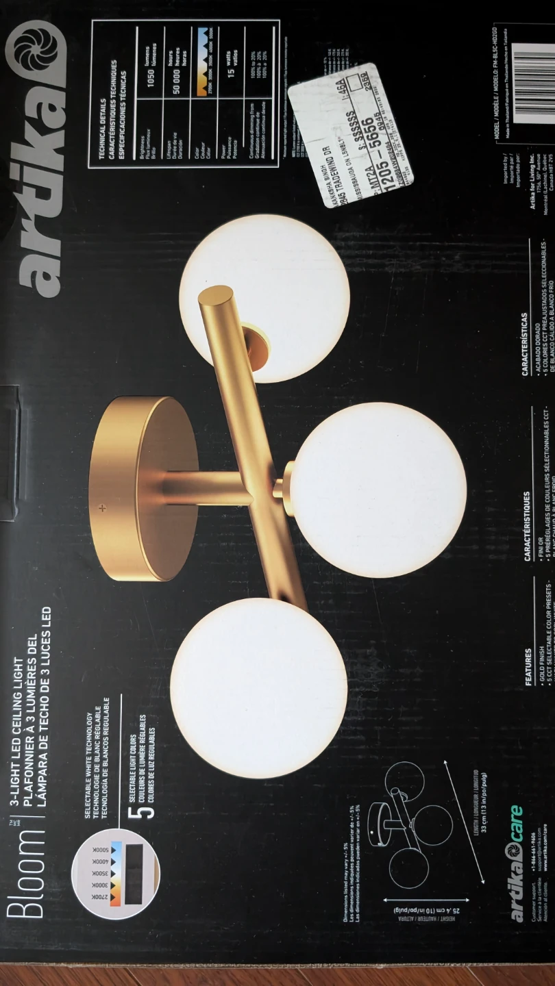 Artika Bloom Semi Flush Light - photo 2