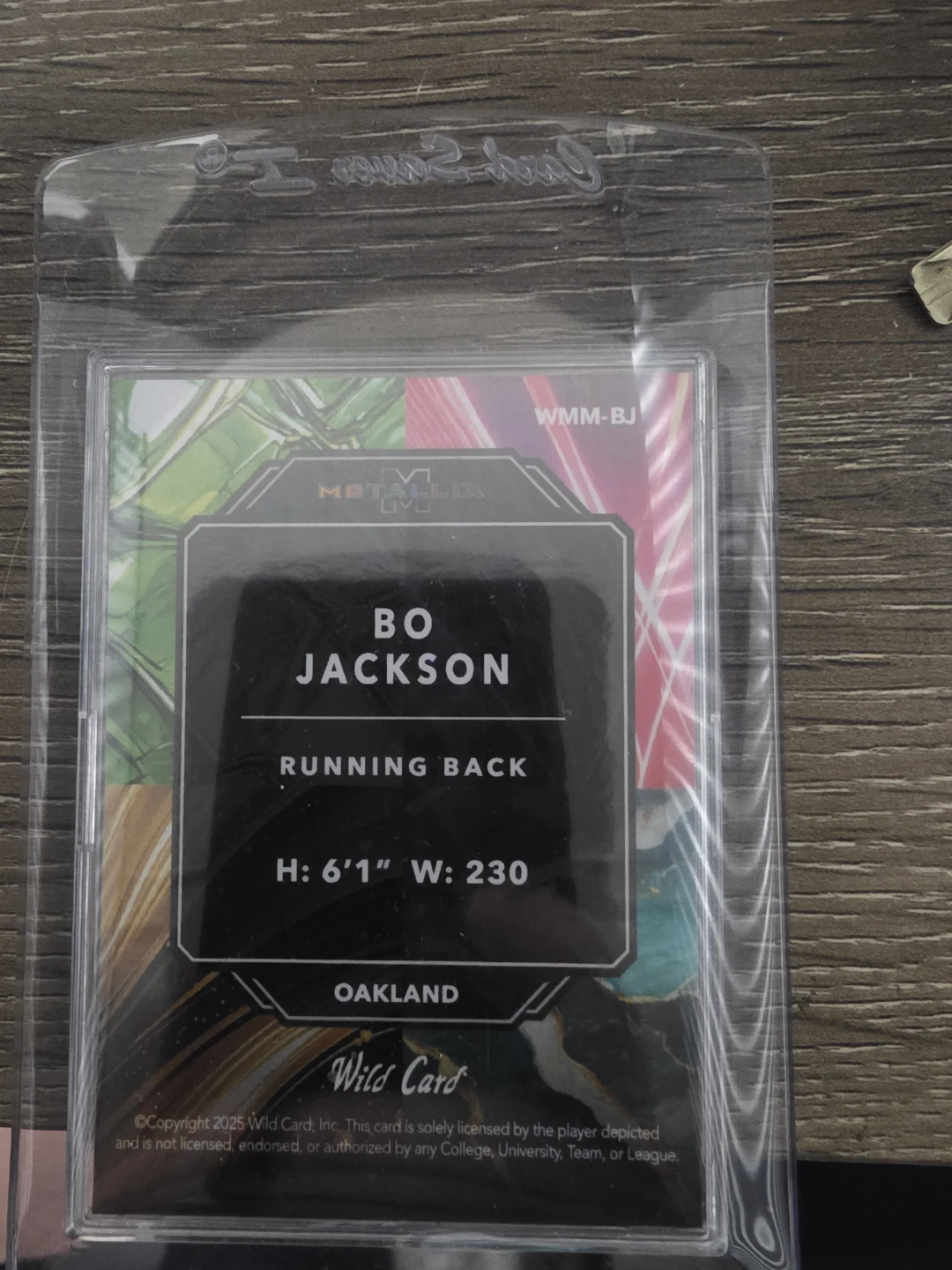 Bo Jackson 2025 Wild Card Metalix Trading Card - photo 2
