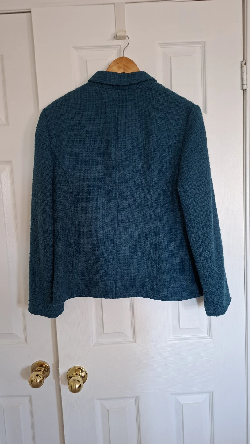 Teal Tweed Blazer - photo 2