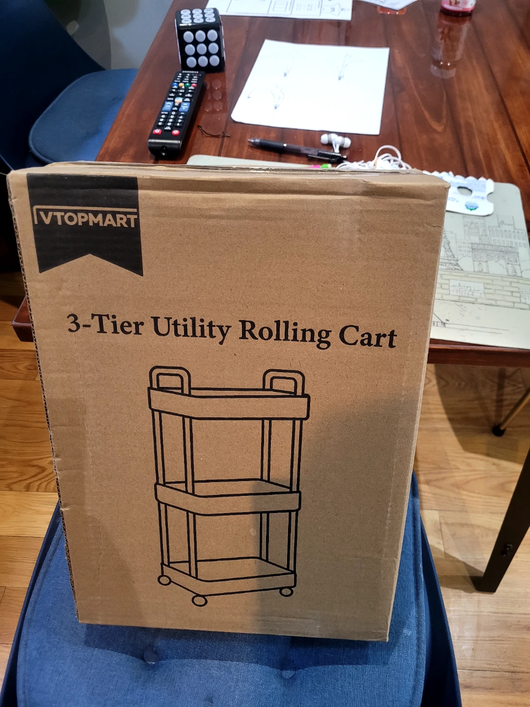 3-Tier Utility Rolling Cart - photo 2