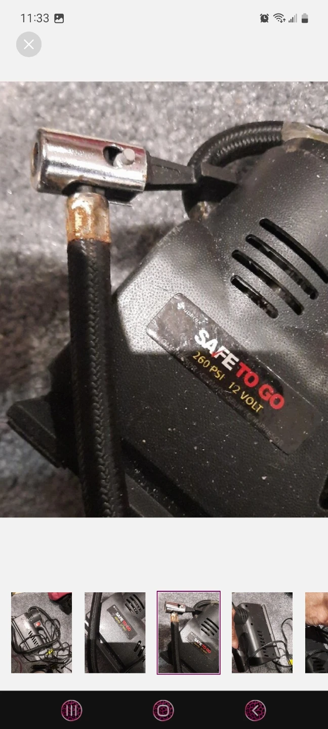 Care tire Air compressor portable 260PSI 12VOLT - photo 2
