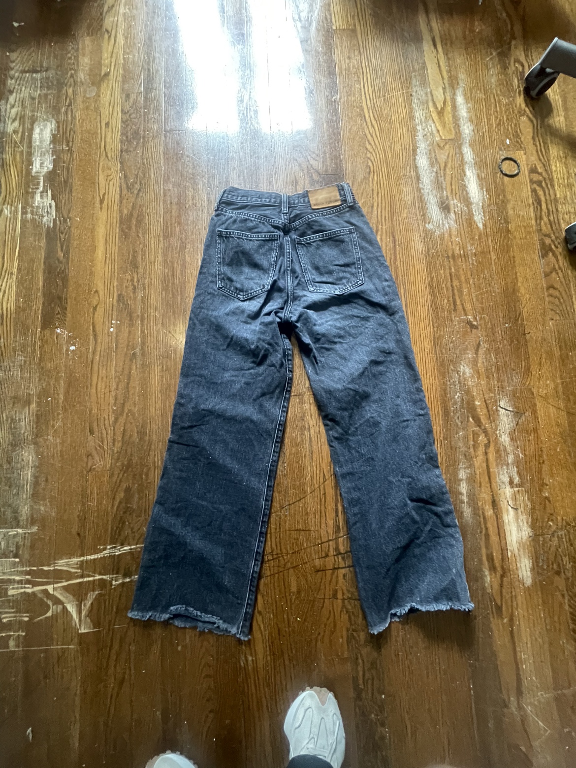 DENIM FORUM THE FARRAH HIGH RISE WIDE LEG JEANS - photo 3