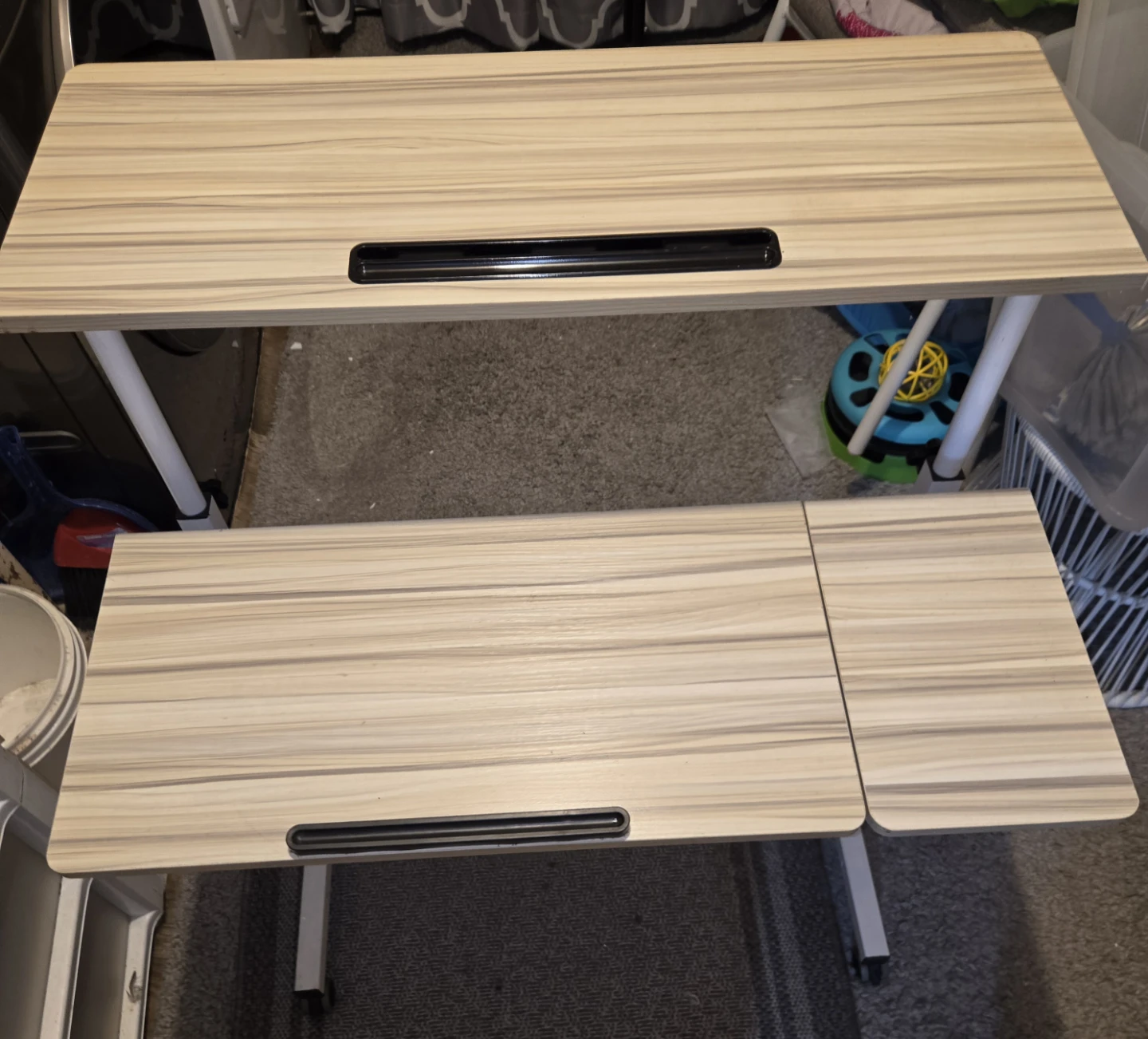 Adjustable Laptop Desk with Wheels - photo 2