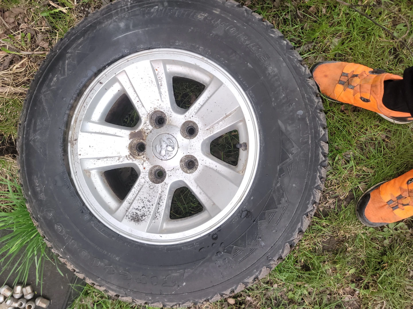 Firestone Winter Tires on Dodge Ram Rims