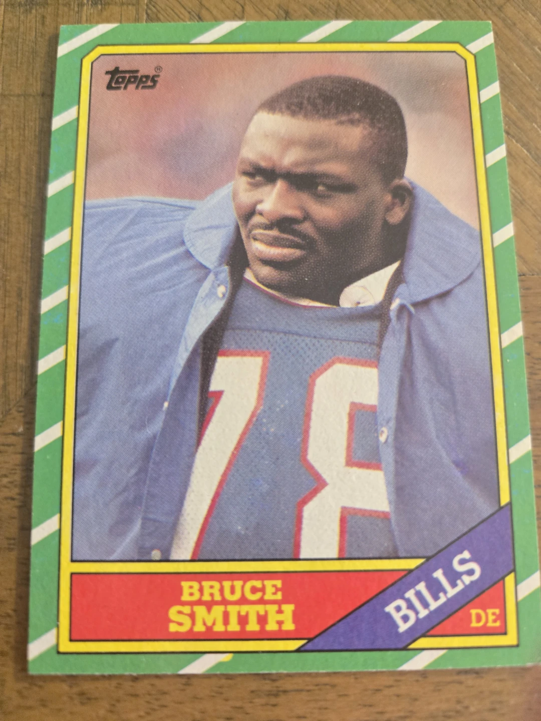 1986 Topps Bruce Smith Buffalo Bills Football Card #389